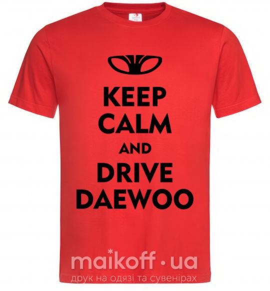 Мужская футболка Drive daewoo Красный фото
