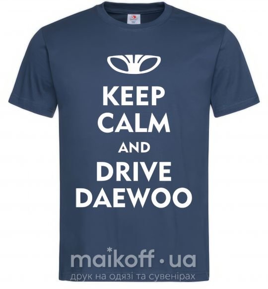 Чоловіча футболка Drive daewoo Темно-синій фото
