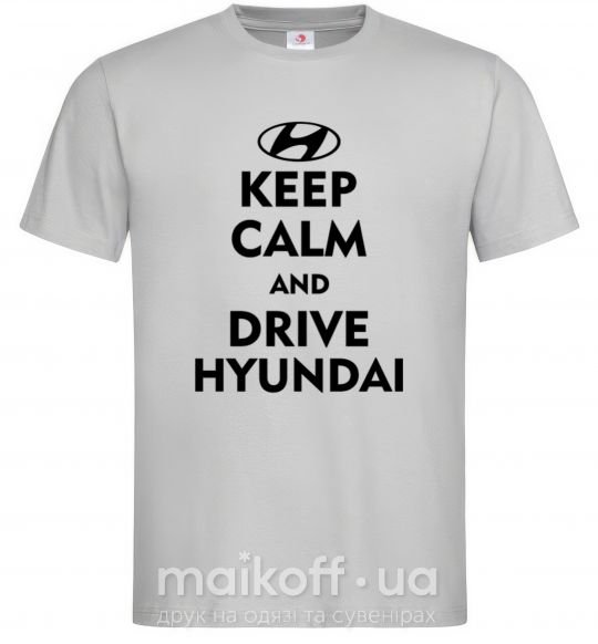 Чоловіча футболка Drive Hyundai Сірий фото