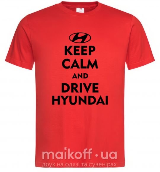 Чоловіча футболка Drive Hyundai Червоний фото