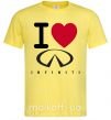 Чоловіча футболка I Love Infiniti Лимонний фото