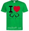 Чоловіча футболка I Love Infiniti Зелений фото