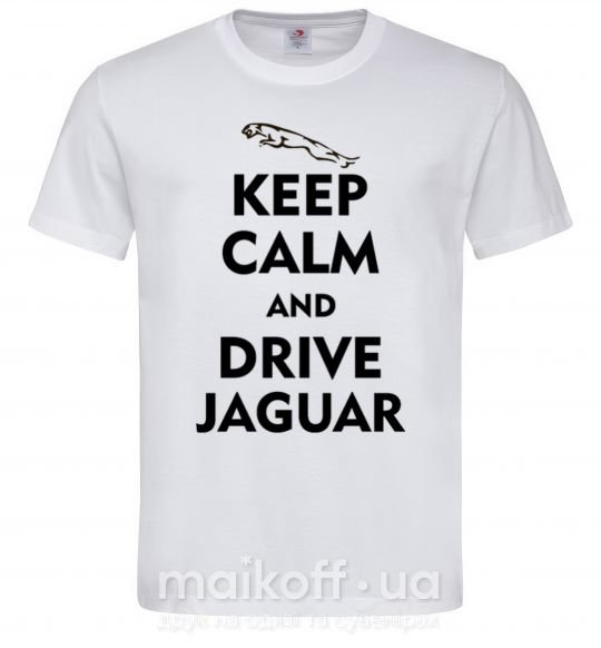 Чоловіча футболка Drive Jaguar Білий фото