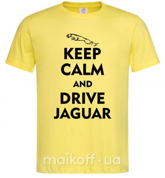 Чоловіча футболка Drive Jaguar Лимонний фото