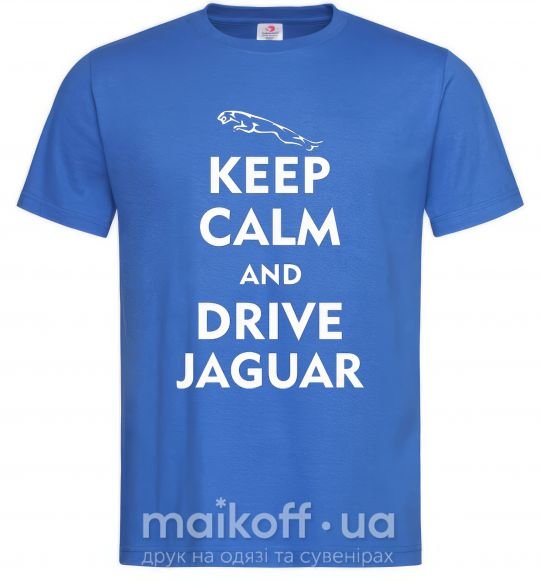 Чоловіча футболка Drive Jaguar Яскраво-синій фото