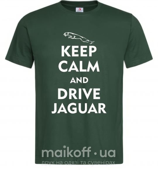 Чоловіча футболка Drive Jaguar Темно-зелений фото