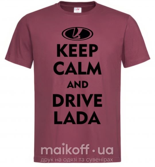 Чоловіча футболка Drive Lada Бордовий фото