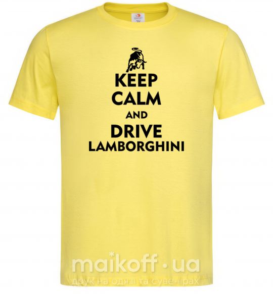 Мужская футболка Drive Lamborghini Лимонный фото