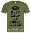 Мужская футболка Drive Land Rover Оливковый фото