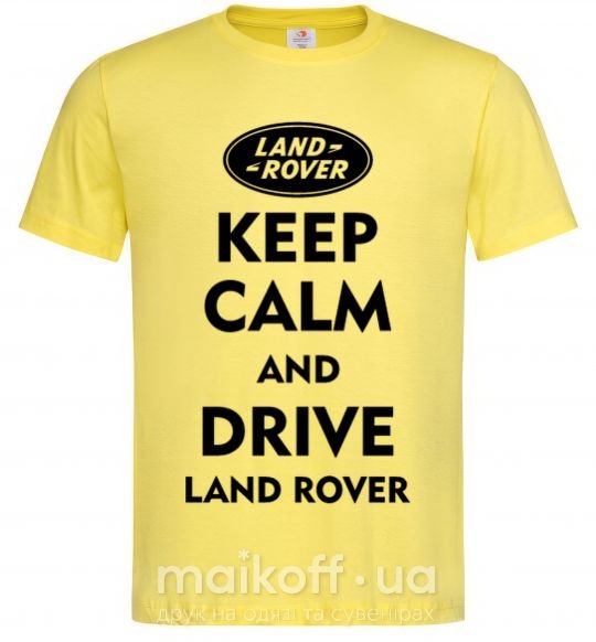 Чоловіча футболка Drive Land Rover Лимонний фото