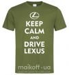 Чоловіча футболка Drive Lexus Оливковий фото