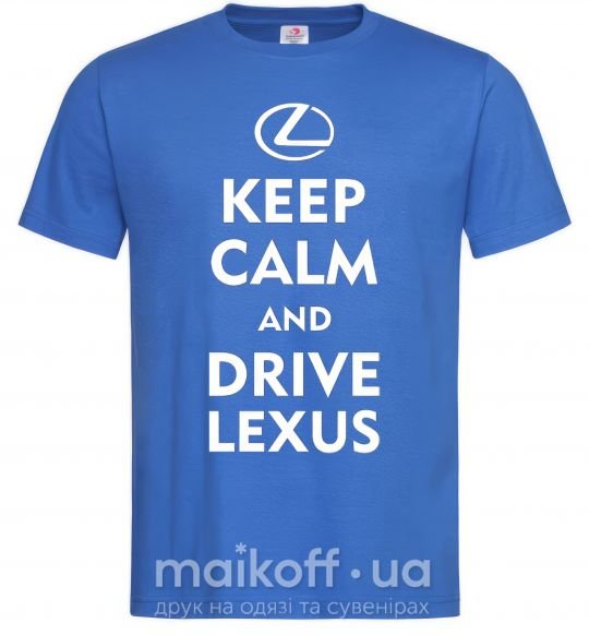 Чоловіча футболка Drive Lexus Яскраво-синій фото