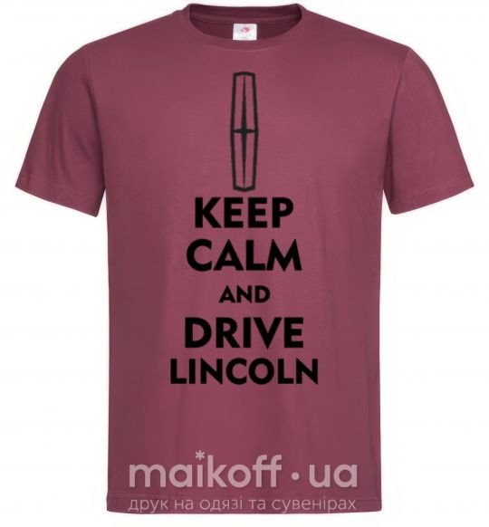 Мужская футболка Drive Lincoln Бордовый фото