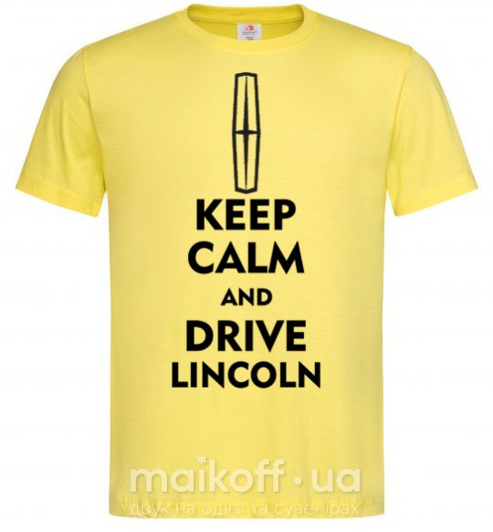 Чоловіча футболка Drive Lincoln Лимонний фото