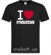 Мужская футболка I Love Mazda Черный фото