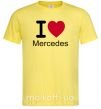 Чоловіча футболка I Love Mercedes Лимонний фото