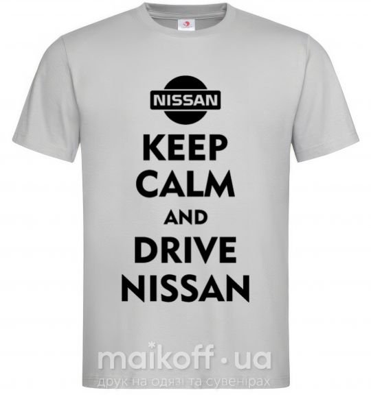 Чоловіча футболка Drive Nissan Сірий фото