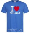 Чоловіча футболка I Love Renault Яскраво-синій фото