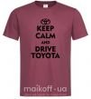 Чоловіча футболка Drive Toyota Бордовий фото