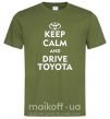 Чоловіча футболка Drive Toyota Оливковий фото