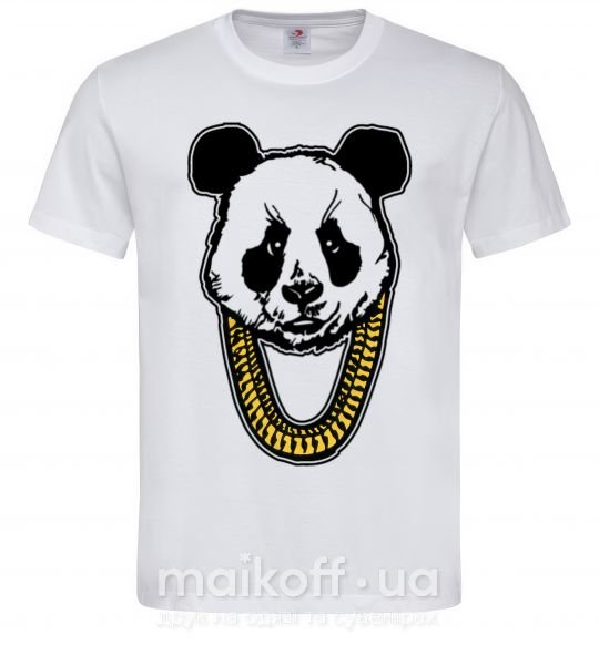 Мужская футболка Panda swag Белый фото