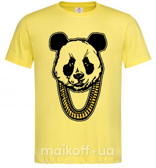 Мужская футболка Panda swag Лимонный фото