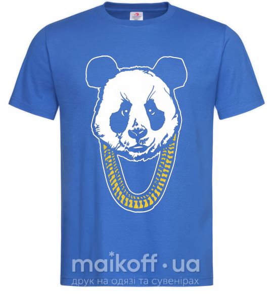 Чоловіча футболка Panda swag Яскраво-синій фото