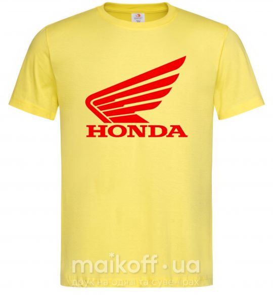 Мужская футболка honda_bike Лимонный фото