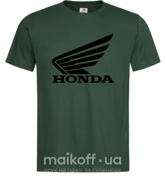 Чоловіча футболка honda_bike Темно-зелений фото