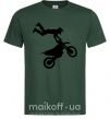 Мужская футболка moto tricks Темно-зеленый фото