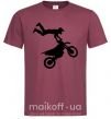 Мужская футболка moto tricks Бордовый фото