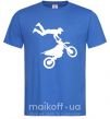 Мужская футболка moto tricks Ярко-синий фото