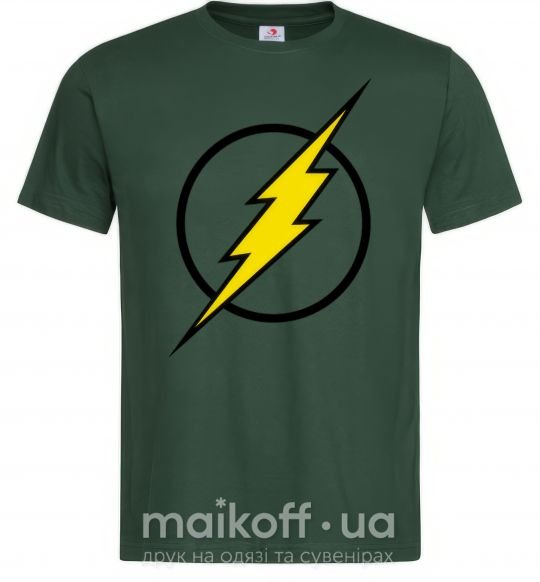 Мужская футболка logo flash Темно-зеленый фото