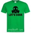 Мужская футболка Let's cook Зеленый фото