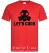 Мужская футболка Let's cook Красный фото
