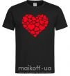 Мужская футболка Heart with heart Черный фото