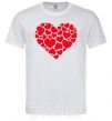 Чоловіча футболка Heart with heart Білий фото