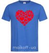 Мужская футболка Heart with heart Ярко-синий фото