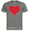 Чоловіча футболка Heart with heart Графіт фото