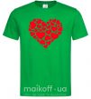 Мужская футболка Heart with heart Зеленый фото