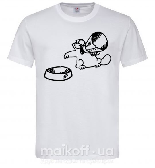 Мужская футболка Hungry Белый фото