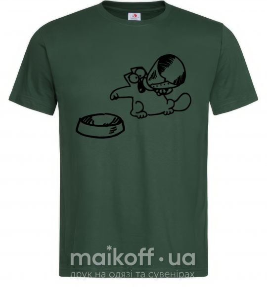Мужская футболка Hungry Темно-зеленый фото
