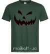 Чоловіча футболка halloween smile Темно-зелений фото