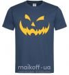 Мужская футболка halloween smile Темно-синий фото