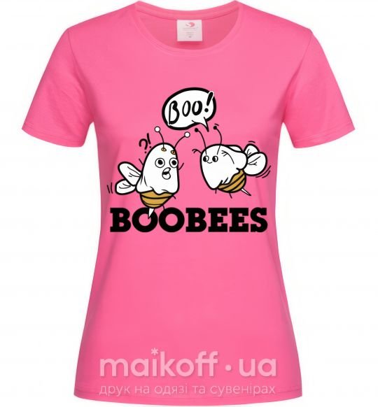 Женская футболка boobees Ярко-розовый фото