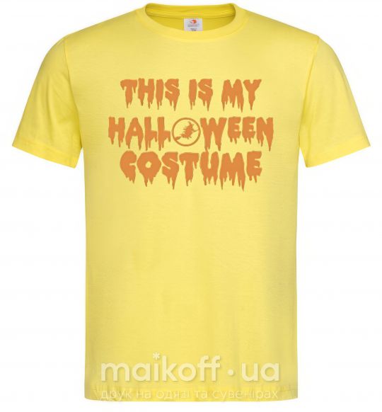Мужская футболка This is my halloween queen Лимонный фото