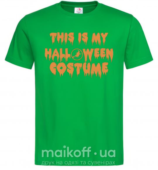 Мужская футболка This is my halloween queen Зеленый фото