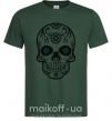 Чоловіча футболка mexican skull Темно-зелений фото