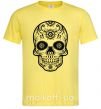Чоловіча футболка mexican skull Лимонний фото