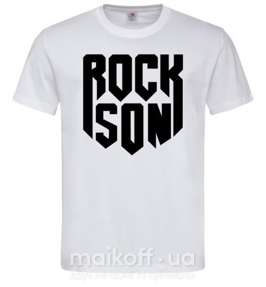 Мужская футболка Rock son Белый фото